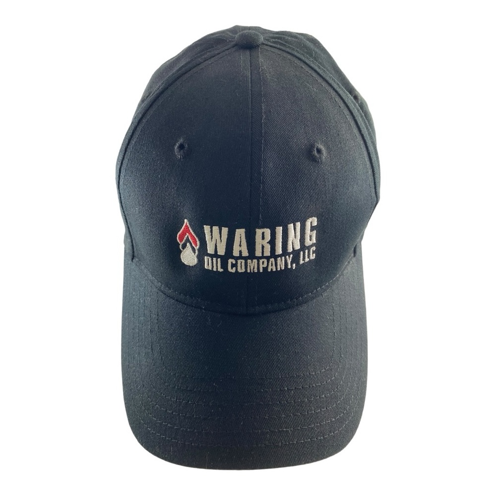 Waring Oil Company LLC OTTO Black White Embroidered Logo Baseball Cap Hat